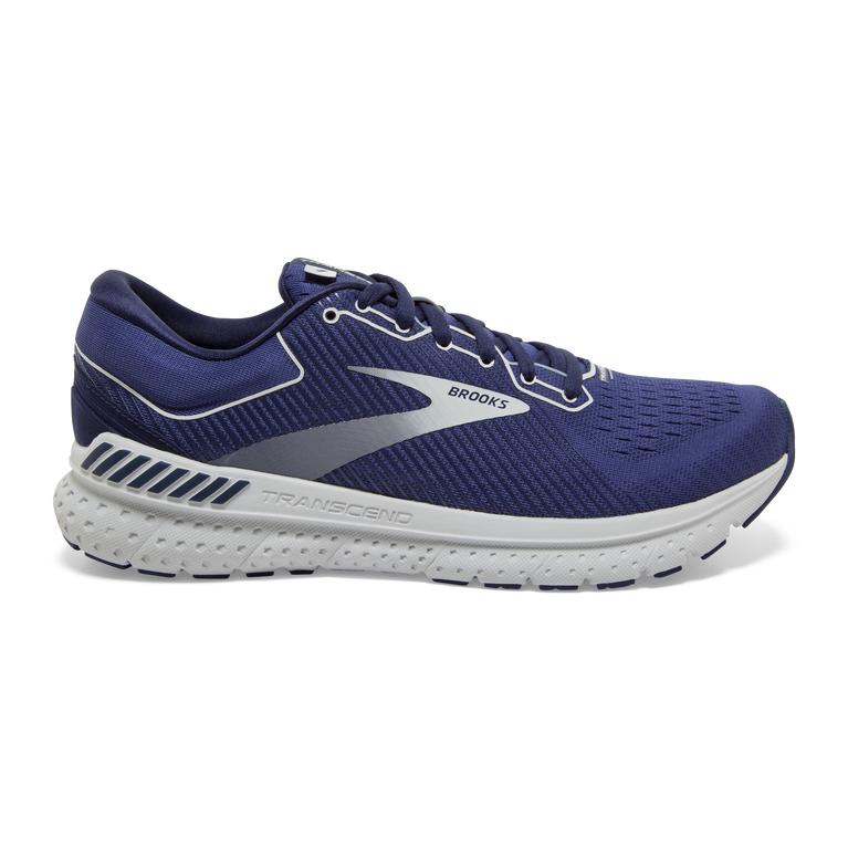 Brooks Transcend 7 Road Running Shoes - Men's - Deep Cobalt/Grey/Navy (53287-NBQD)